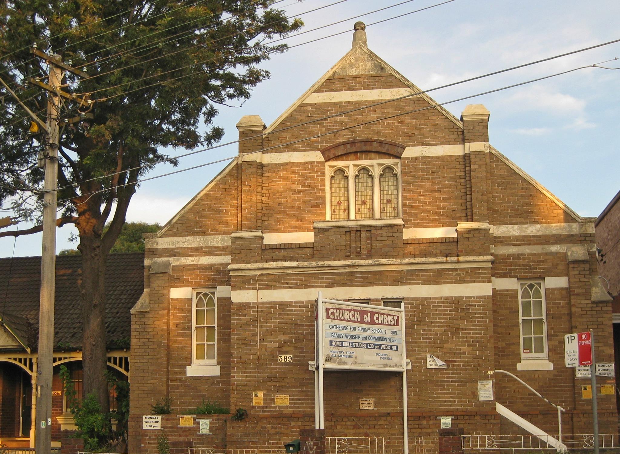 A short history of Marrickville Church of Christ - Churches of Christ